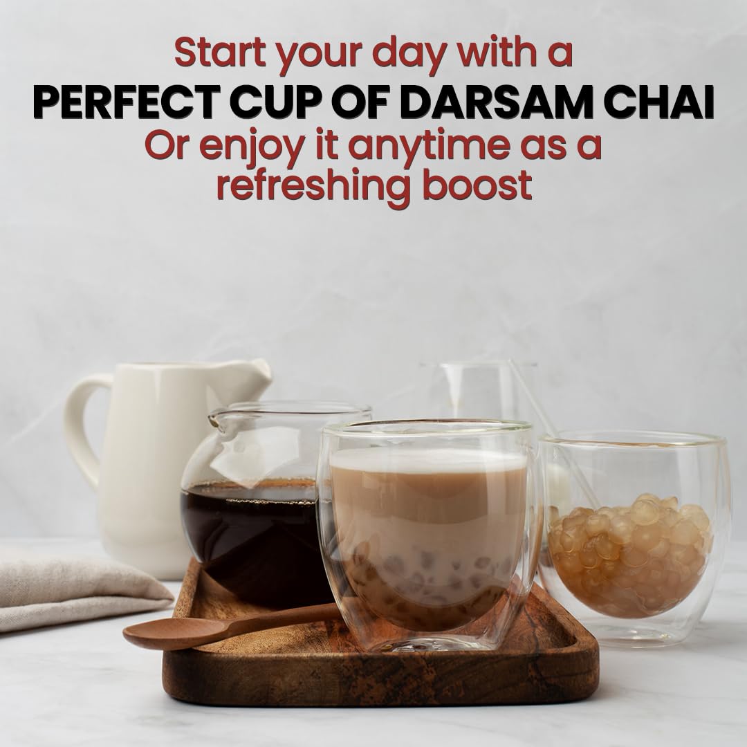 Darsam Chai Parent - Darsam Tea Parent - English Breakfast Tea from Assam, Strong, Full Bodied, Bold & Delicious Breakfast Tea, Packaged in Airtight PET Jar for Freshness