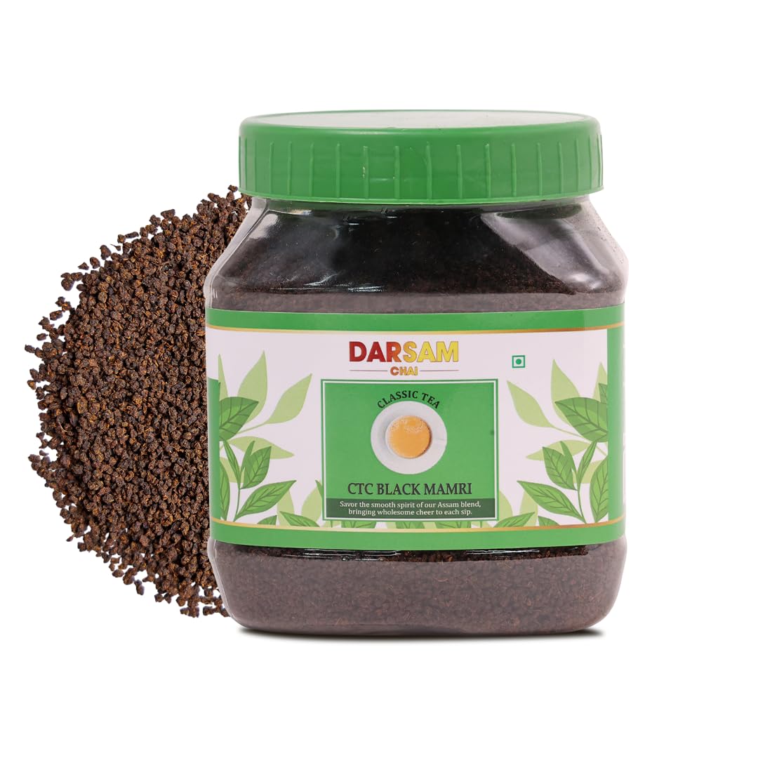 Darsam Chai Parent - Darsam Tea Parent - English Breakfast Tea from Assam, Strong, Full Bodied, Bold & Delicious Breakfast Tea, Packaged in Airtight PET Jar for Freshness