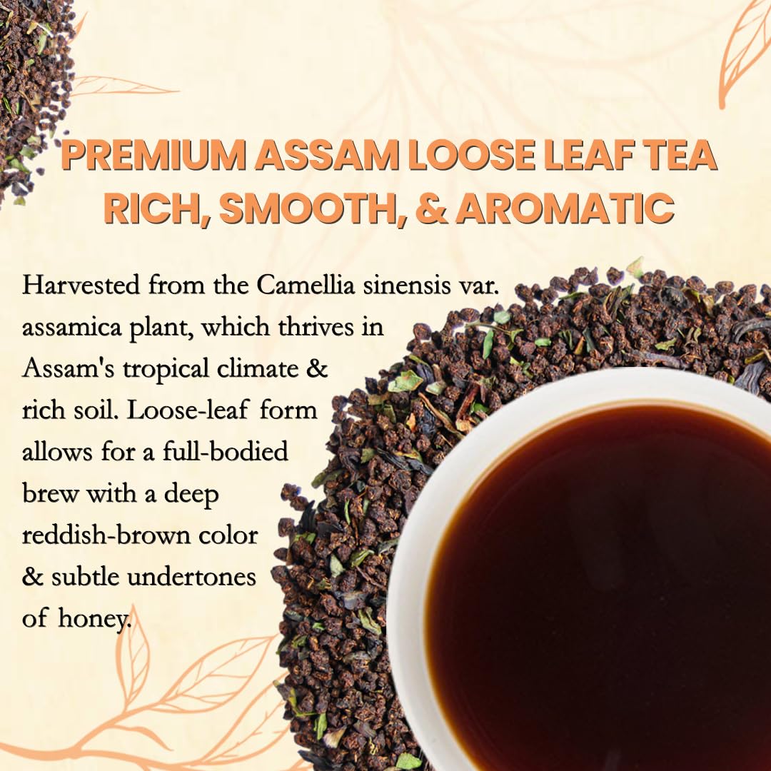 Darsam Chai Parent - Darsam Tea Parent - English Breakfast Tea from Assam, Strong, Full Bodied, Bold & Delicious Breakfast Tea, Packaged in Airtight PET Jar for Freshness