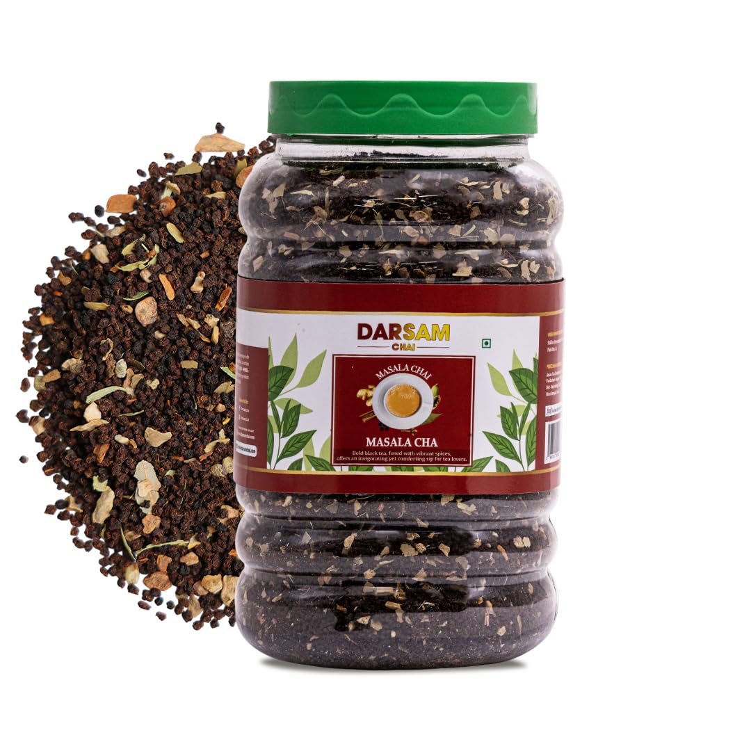 Darsam Chai Parent - Darsam Tea Parent - English Breakfast Tea from Assam, Strong, Full Bodied, Bold & Delicious Breakfast Tea, Packaged in Airtight PET Jar for Freshness