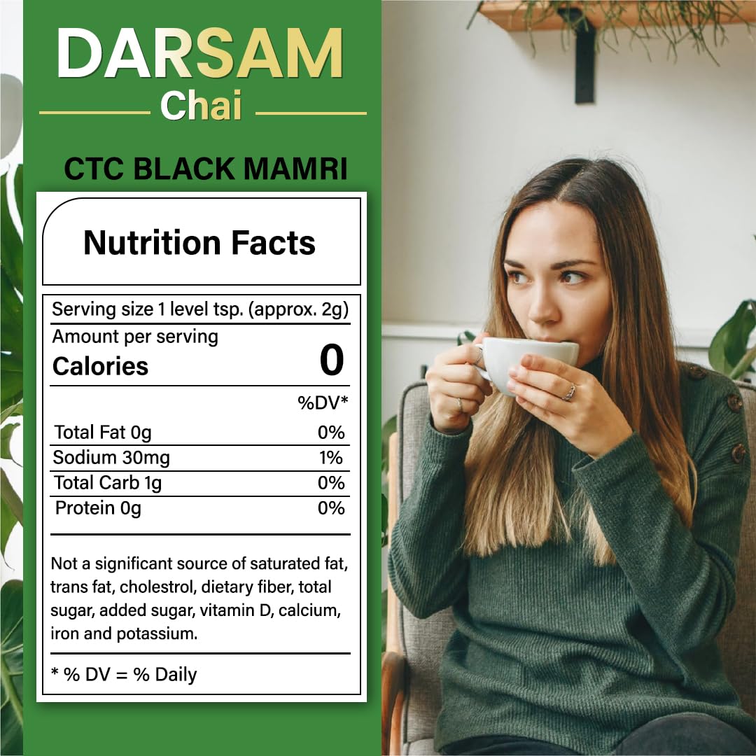 Darsam Chai Parent - Darsam Tea Parent - English Breakfast Tea from Assam, Strong, Full Bodied, Bold & Delicious Breakfast Tea, Packaged in Airtight PET Jar for Freshness